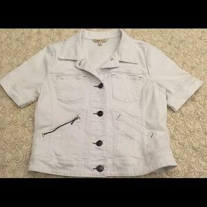 CAbi Spring 2011 White Denim Jacket