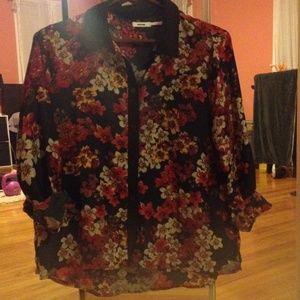 Urban outfitters button up floral top