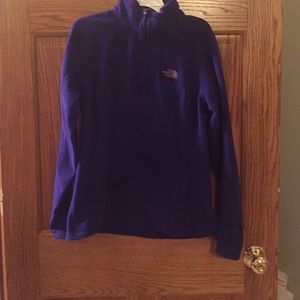 Purple quarter zip north face