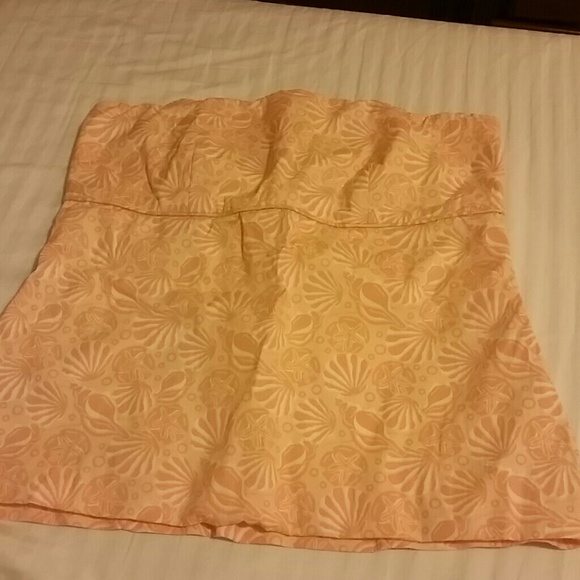 Cute Orange strapless top