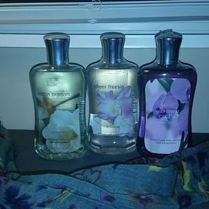 Mostly shower gels from bath & bodyworks