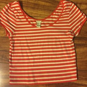 Striped crop top