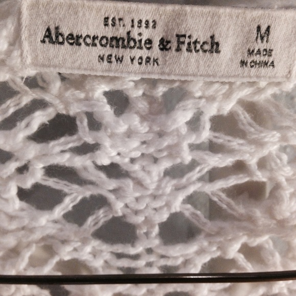 Abercrombie & Fitch White Crochet Tank Top - Picture 3 of 3