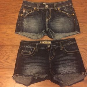 2 Pairs!!  Caauuttee denim shorts.  Must have!!