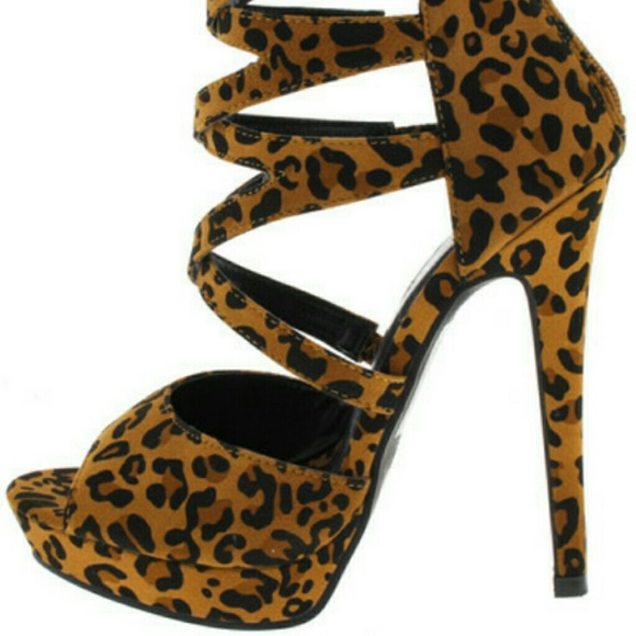 Leopard high heels