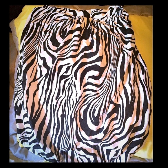 Zebra stripped tube top