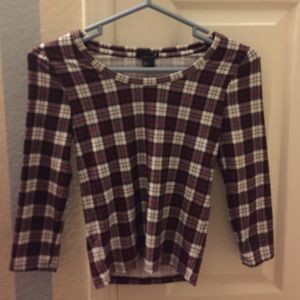Plaid top