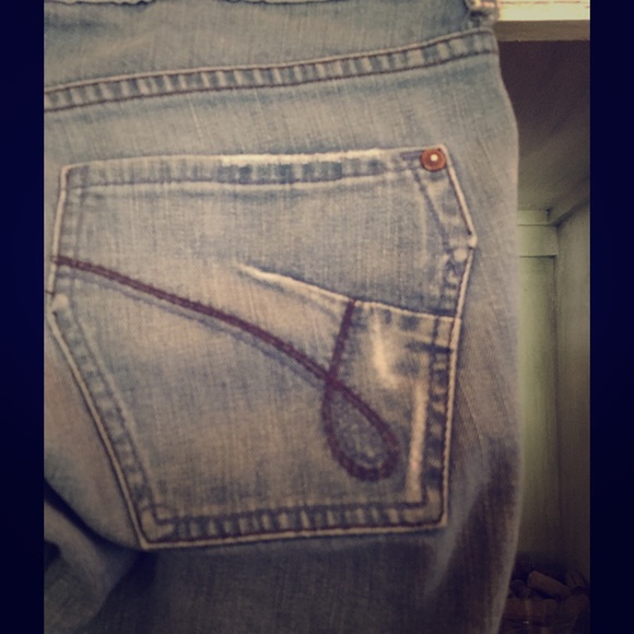 James cured by seun designer jeans