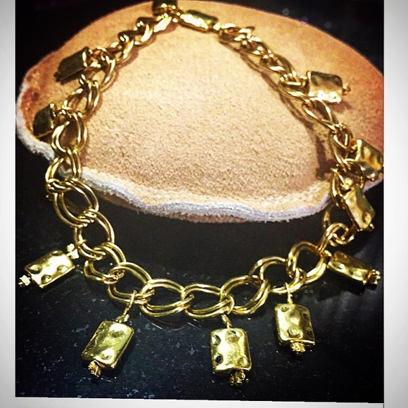 Hammered arm candy