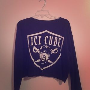 Vintage Ice Cube cropped crewneck