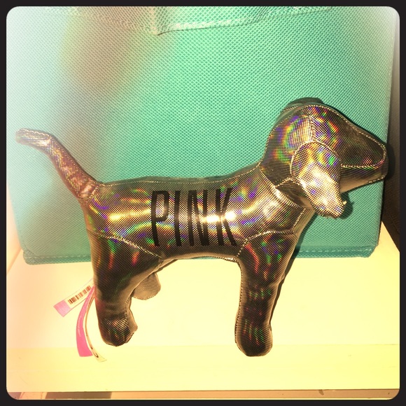 Victoria secret pink dog. Metallic color.