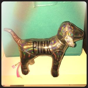 Victoria secret pink dog. Metallic color.