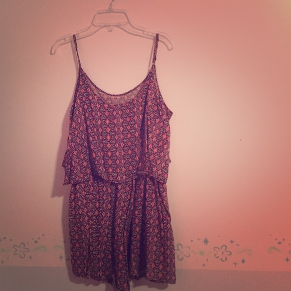 Patterned romper