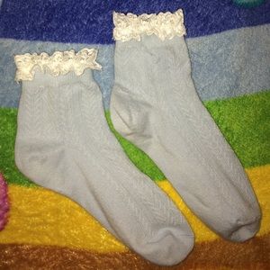 America Apparel ruffle socks