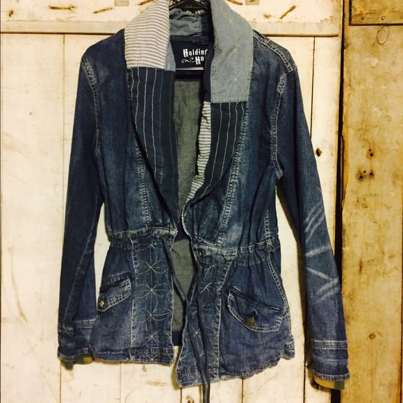 Anthropologie Holding Horses jean jacket