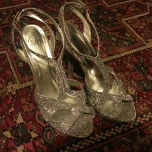 Silver Sparkly Heels