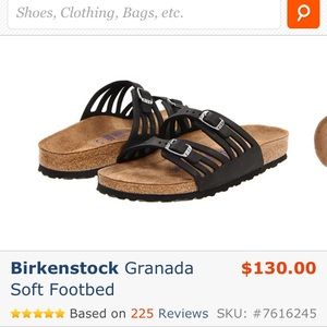 Navy Birkenstock Sandals