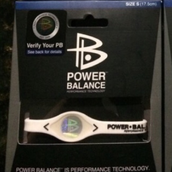 1 white small power balance