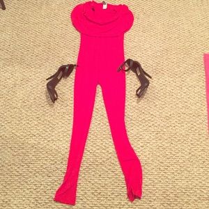 Tight Red Cat Suit
