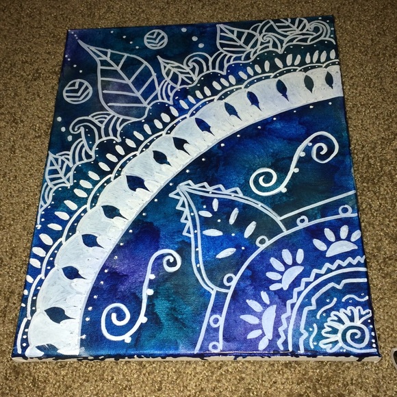 Boho crayon art