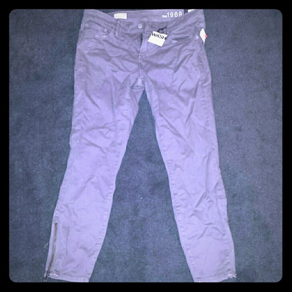 NWT GAP 1969 zip ankle skinny jeans