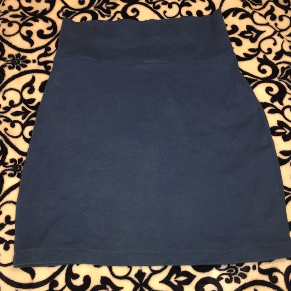 Teal pencil skirt