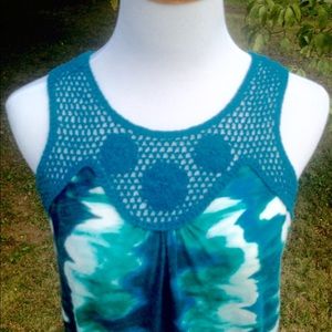 Crotchet & Tie Dye a.n.a Tank w/ Racer Back. Sz. M