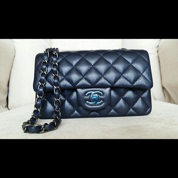 BN Chanel 15 Navy Caviar mini RHW