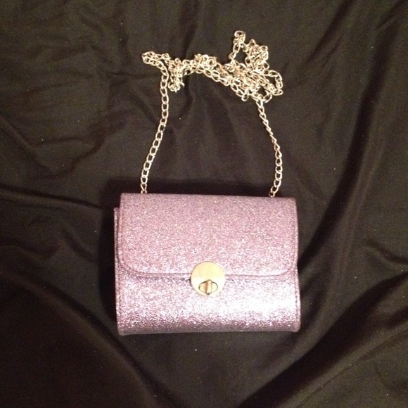 Purple Sparkley Small Clutch/ Crossbody
