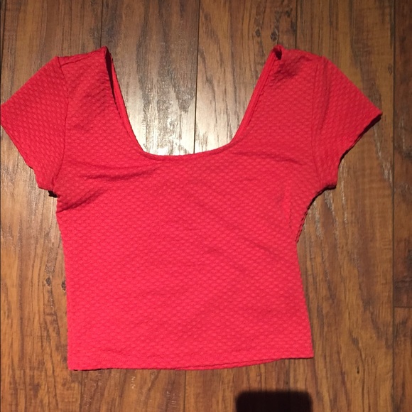 hot pink crop top