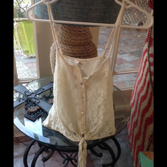 Lace crop top
