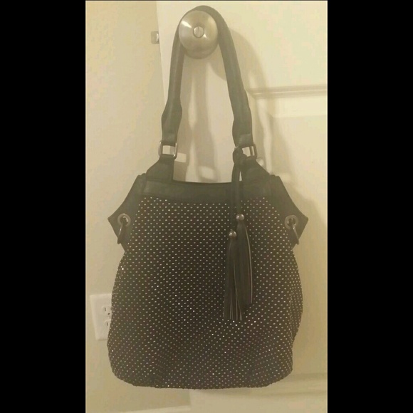 NWOT Black and silver studded bag from Buckle