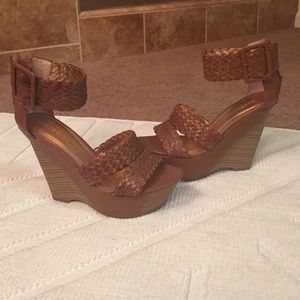 BCBG braided wedge REDUCED PRICE