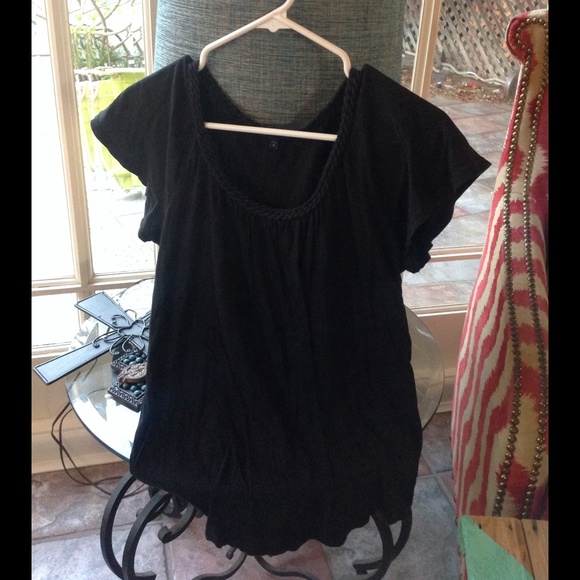 Black baby doll shirt