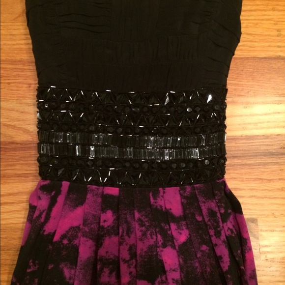 Black and purple Bebe dress - Picture 3 of 4