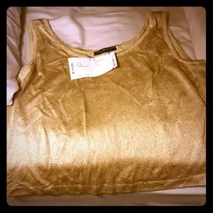 Very cute gold tank top!