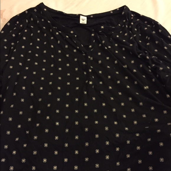 Black and White Blouse