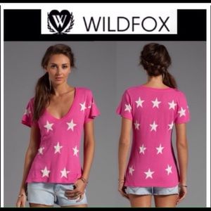 Hot pink wild fox t small