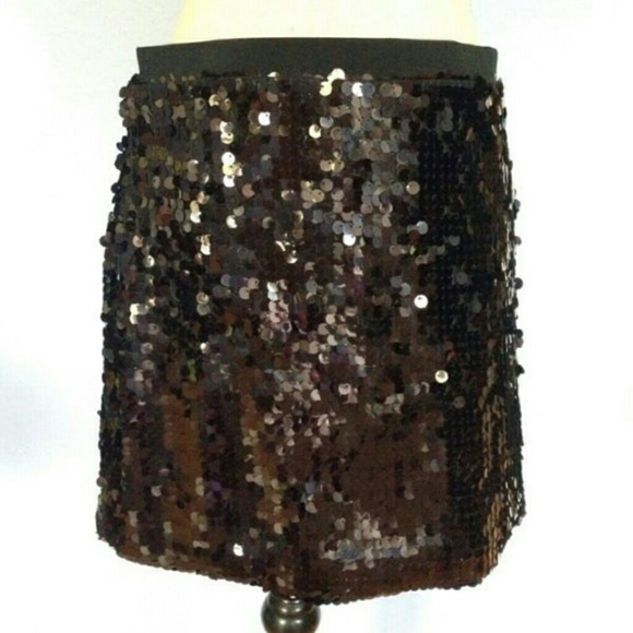 NWT Arden B. Black Sequin Mini Skirt