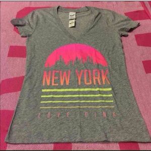 Pink Victoria secret New York t