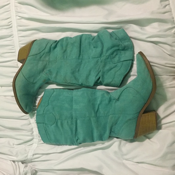 Turquoise Boots