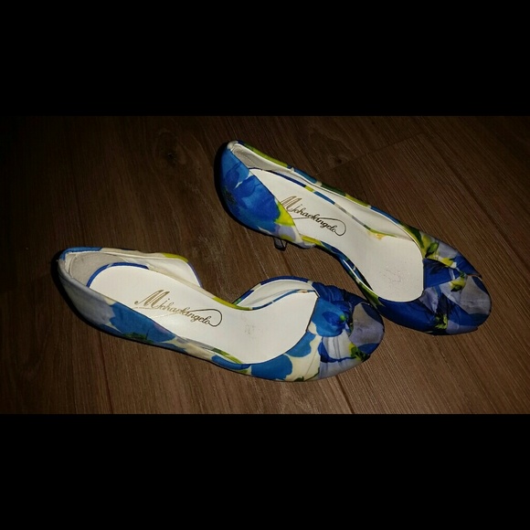Beutifful blue, green and white shoes