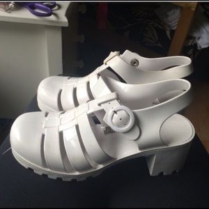 American apparel jelly heels