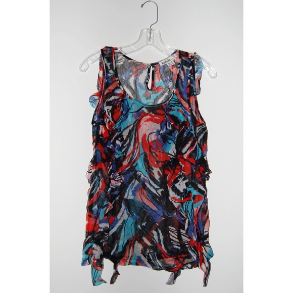 Sheer Sleeveless Summer Kensie Blouse