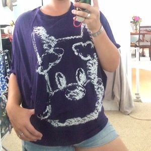 Japanese wing sweater with anime print