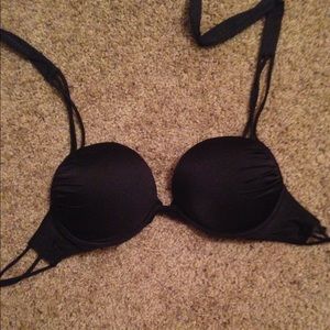 Black Victoria secret push up swim suit top