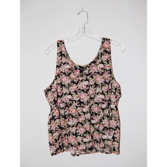 Forever 21 Floral Summer Trapeze Top