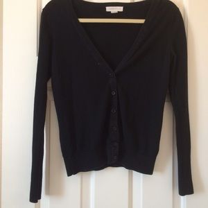 Black V-Neck Cardigan