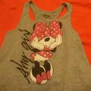 Minnie mouse racer back tank