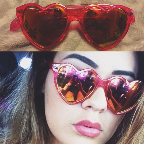Heart shaped sunglasses!